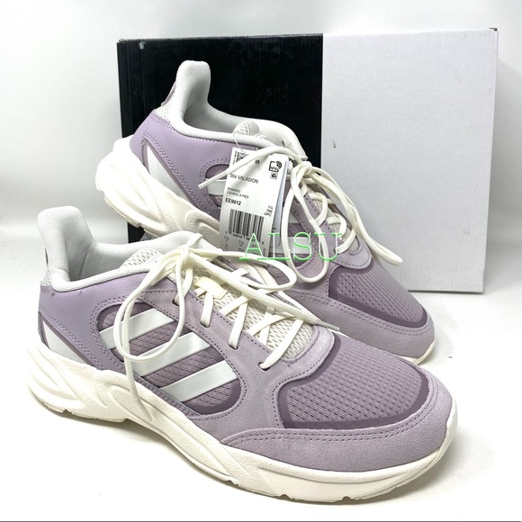 Adidas 90s Valasion Women Sneakers Purple Leather - Picture 8 of 11